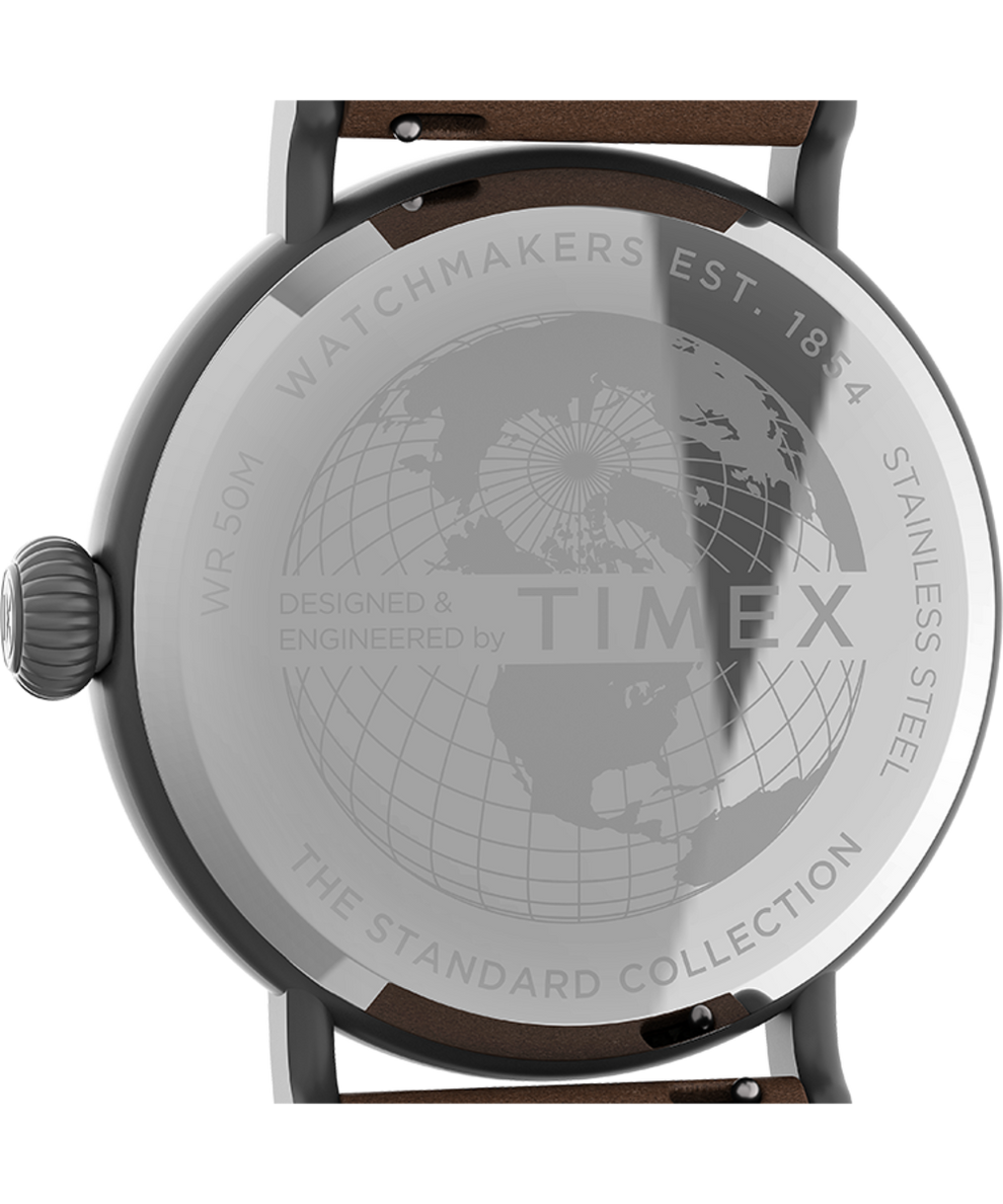TW2U89700VQ Timex Standard 40mm Fabric and Leather Strap Watch caseback image