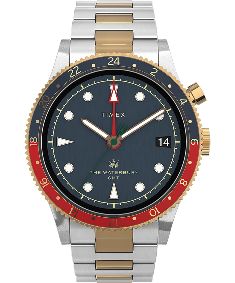 TW2U90600VQ Waterbury Traditional GMT 39mm Stainless Steel Bracelet Watch primary image