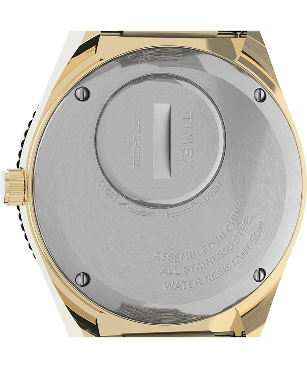 TW2U95800VQ Q Timex 36mm Stainless Steel Bracelet Watch caseback image