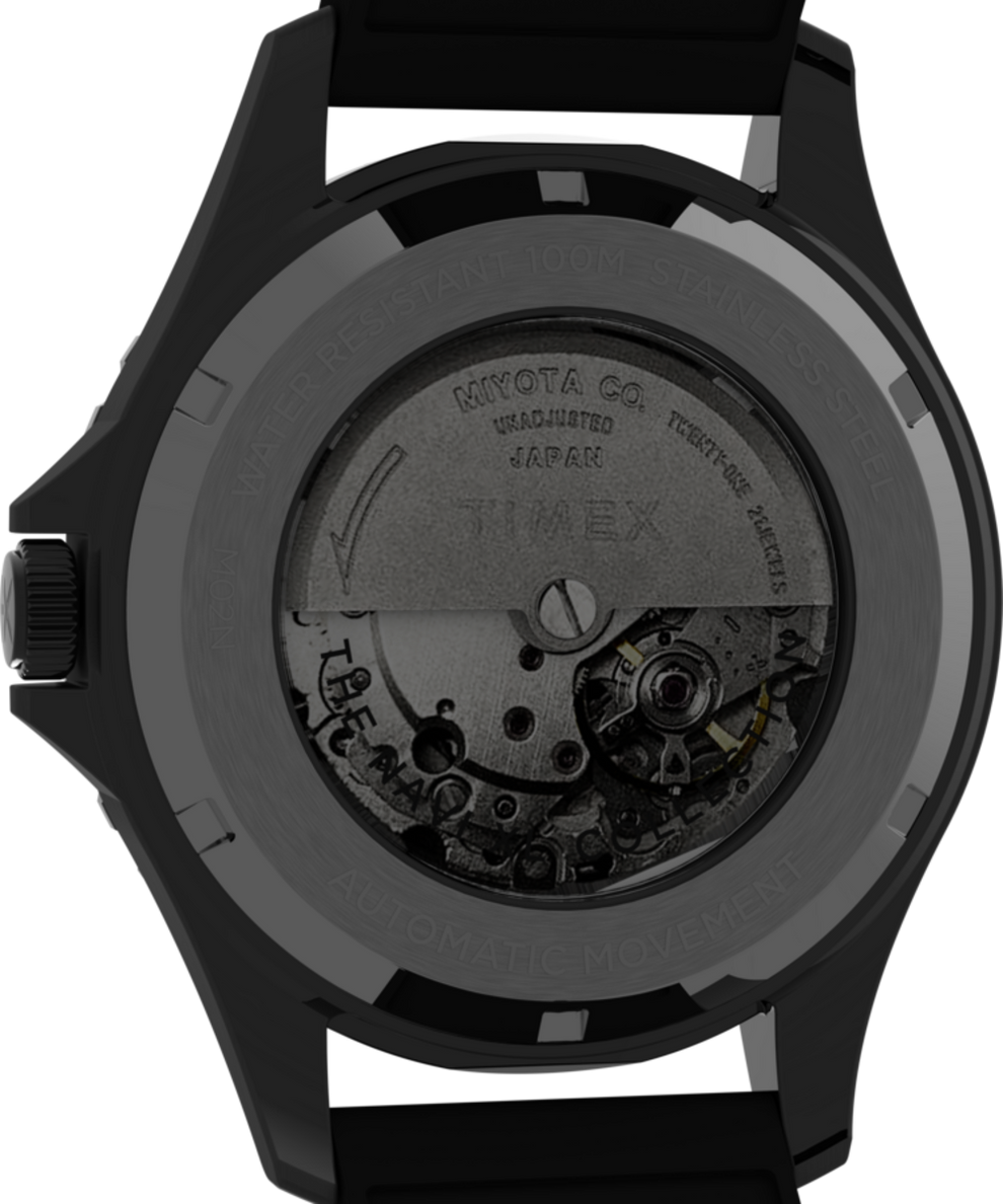 Navi XL Automatic 41mm Synthetic Rubber Strap Watch