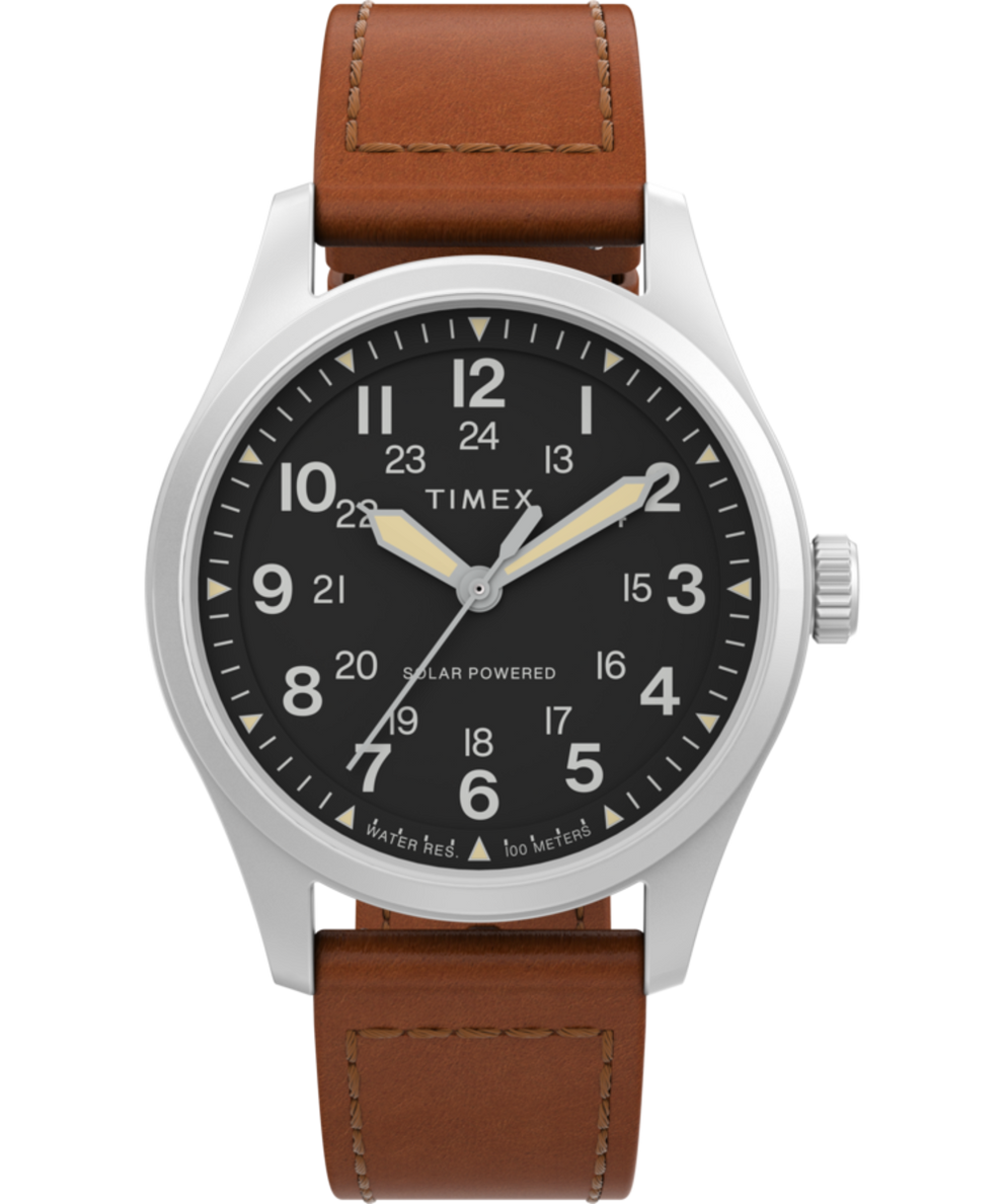 TW2V00200JR Expedition North Field Post Solar 36mm Eco-Friendly Leather Strap Watch primary image