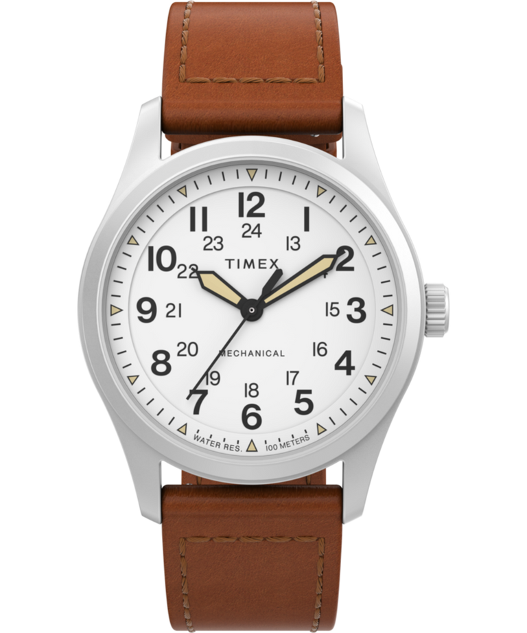 TW2V00600JR Expedition North Field Post Mechanical 38mm Eco-Friendly Leather Strap Watch primary image