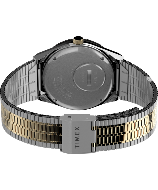 TW2V18500ZV Q Timex Reissue 38mm Stainless Steel Bracelet Watch in Two-Tone back (with strap) image
