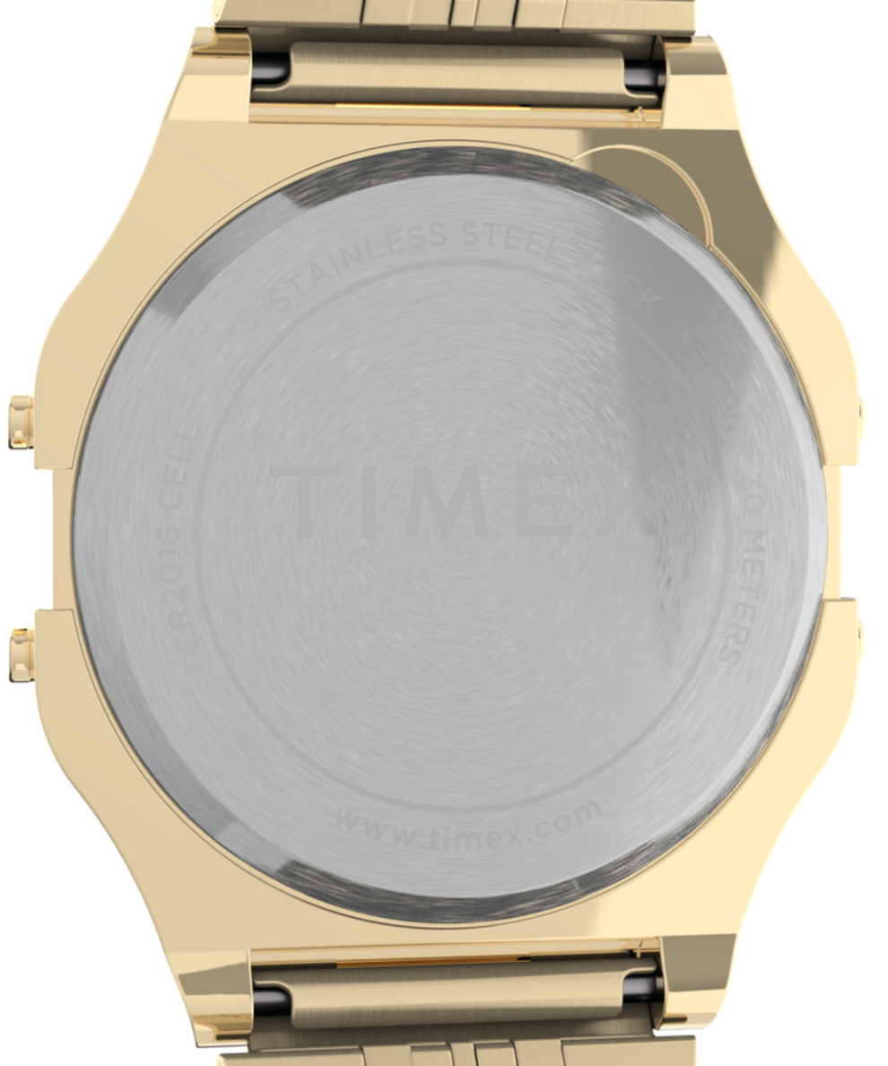 TW2V18900YB Timex T80 34mm Stainless Steel Bracelet Watch caseback image