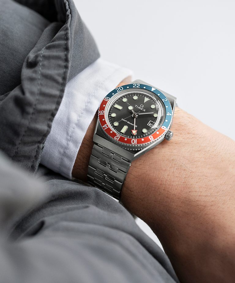 安い TIMEX 腕時計 ブラック GMT 腕時計(アナログ) - www