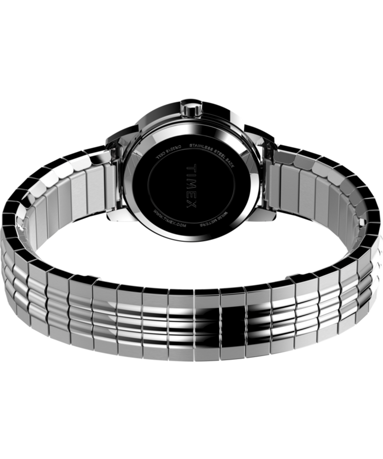 TW2V467009J Easy Reader 25mm Stainless Steel Expansion Band Bracelet in Silver-Tone back (with strap) image