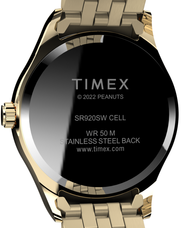 TW2V47300VQ Timex Legacy x Peanuts 34mm Stainless Steel Bracelet Watch caseback image