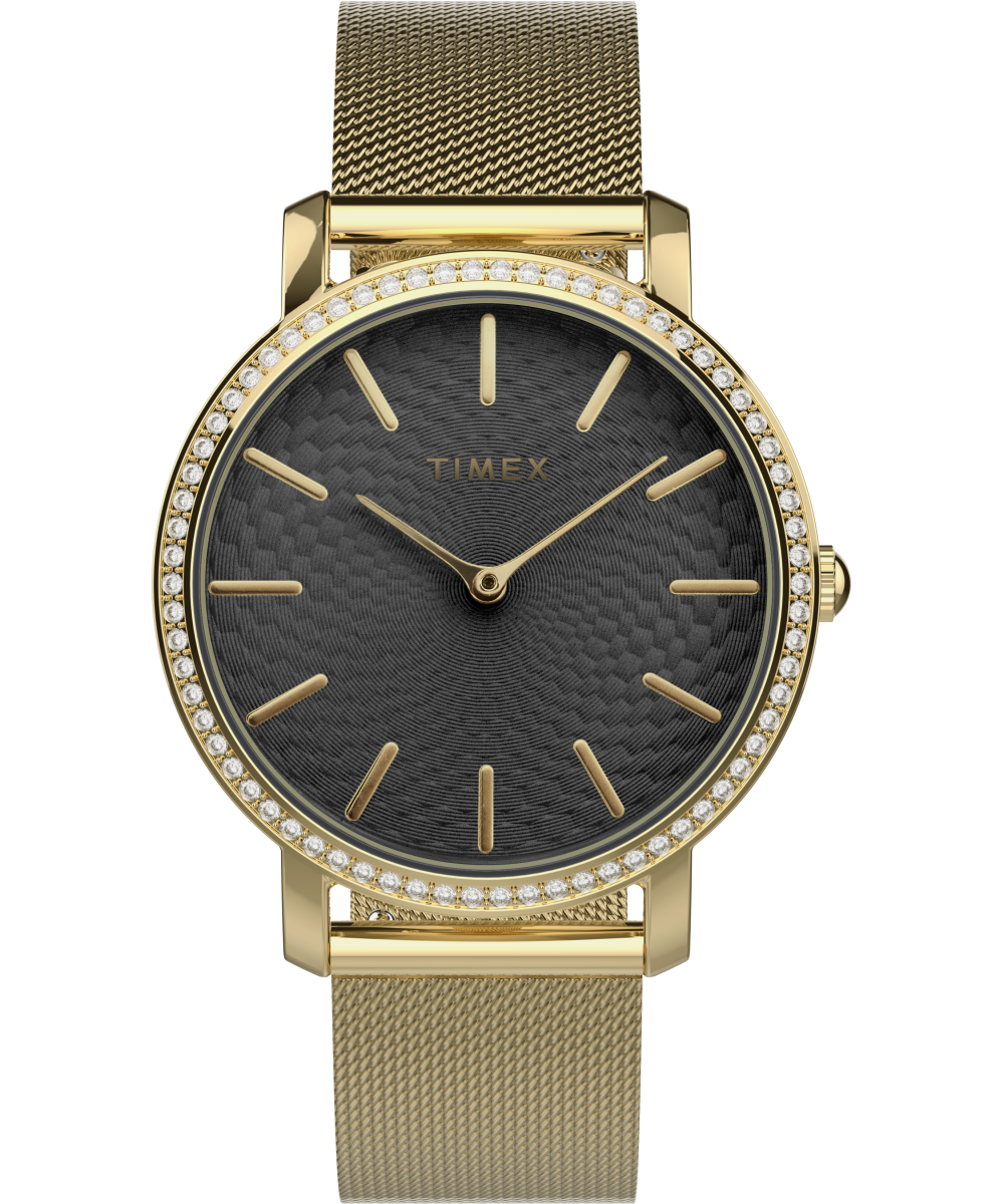 Transcend 34mm Stainless Steel Bracelet Watch - Timex