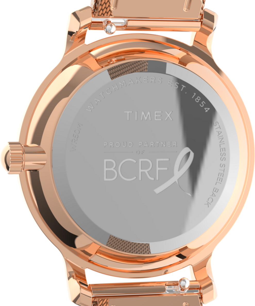 TW2V52800VQ Timex Transcend x BCRF 31mm Stainless Steel Bracelet Watch caseback image
