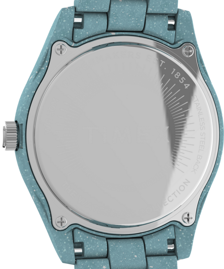TW2V53200JR Timex Legacy Ocean x Peanuts 37mm Recycled Bracelet Watch caseback image