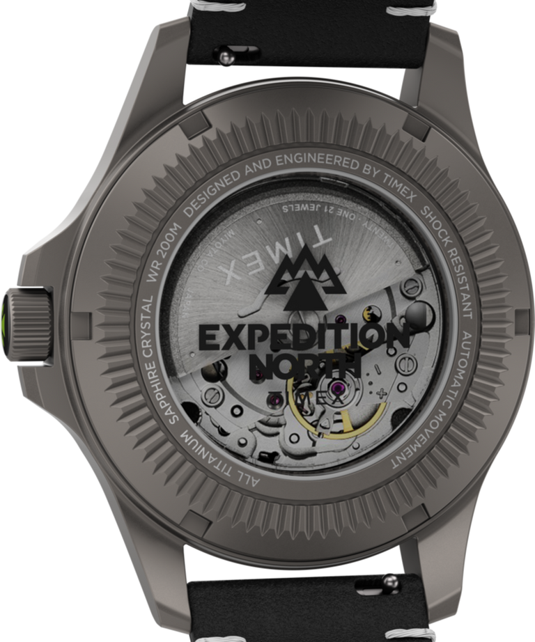 TW2V54000JR Expedition North® Titanium Automatic 41mm Eco-Friendly Leather Strap Watch caseback image