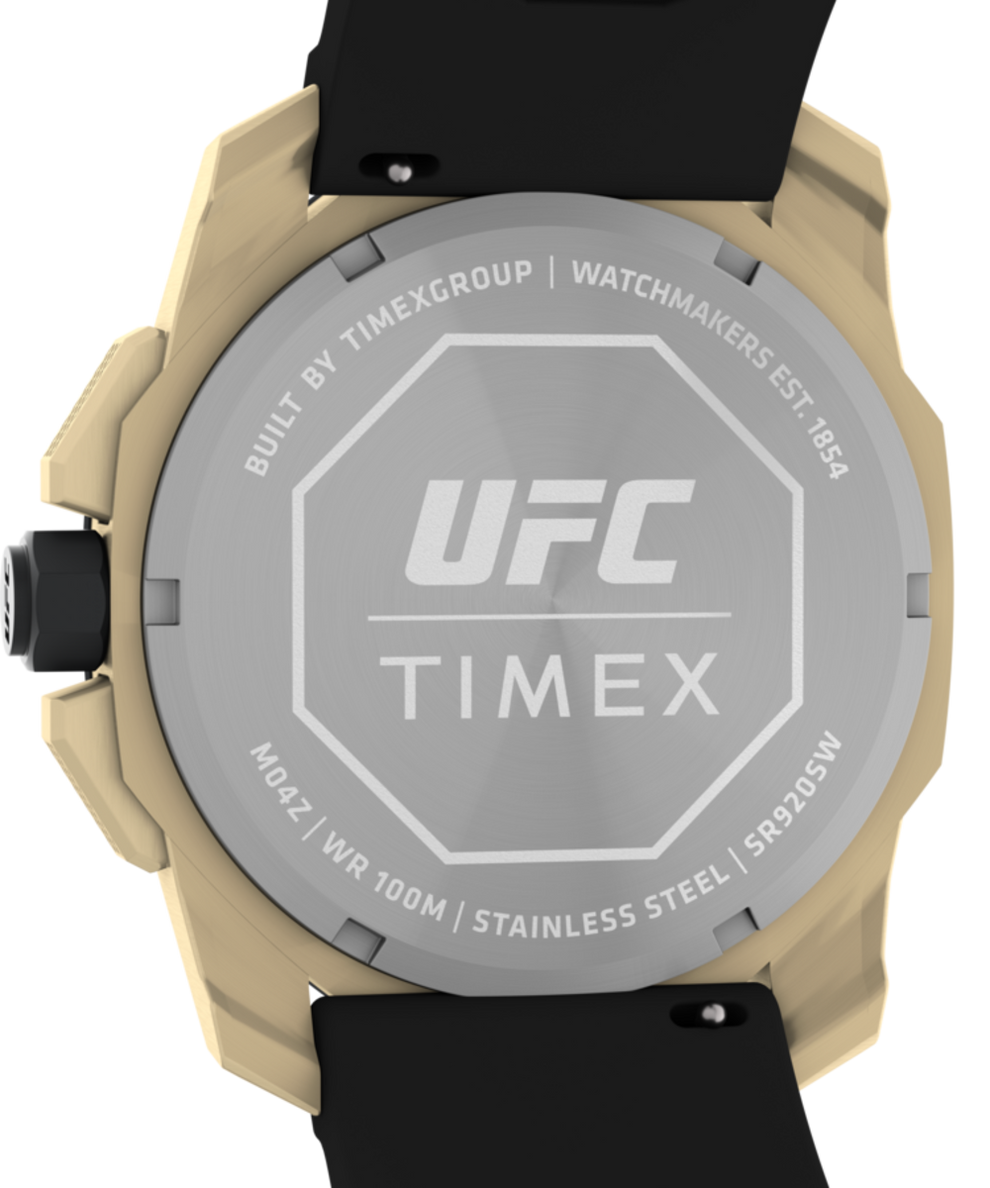 TW2V58500JR Timex UFC Icon Chronograph 45mm Silicone Strap Watch caseback image
