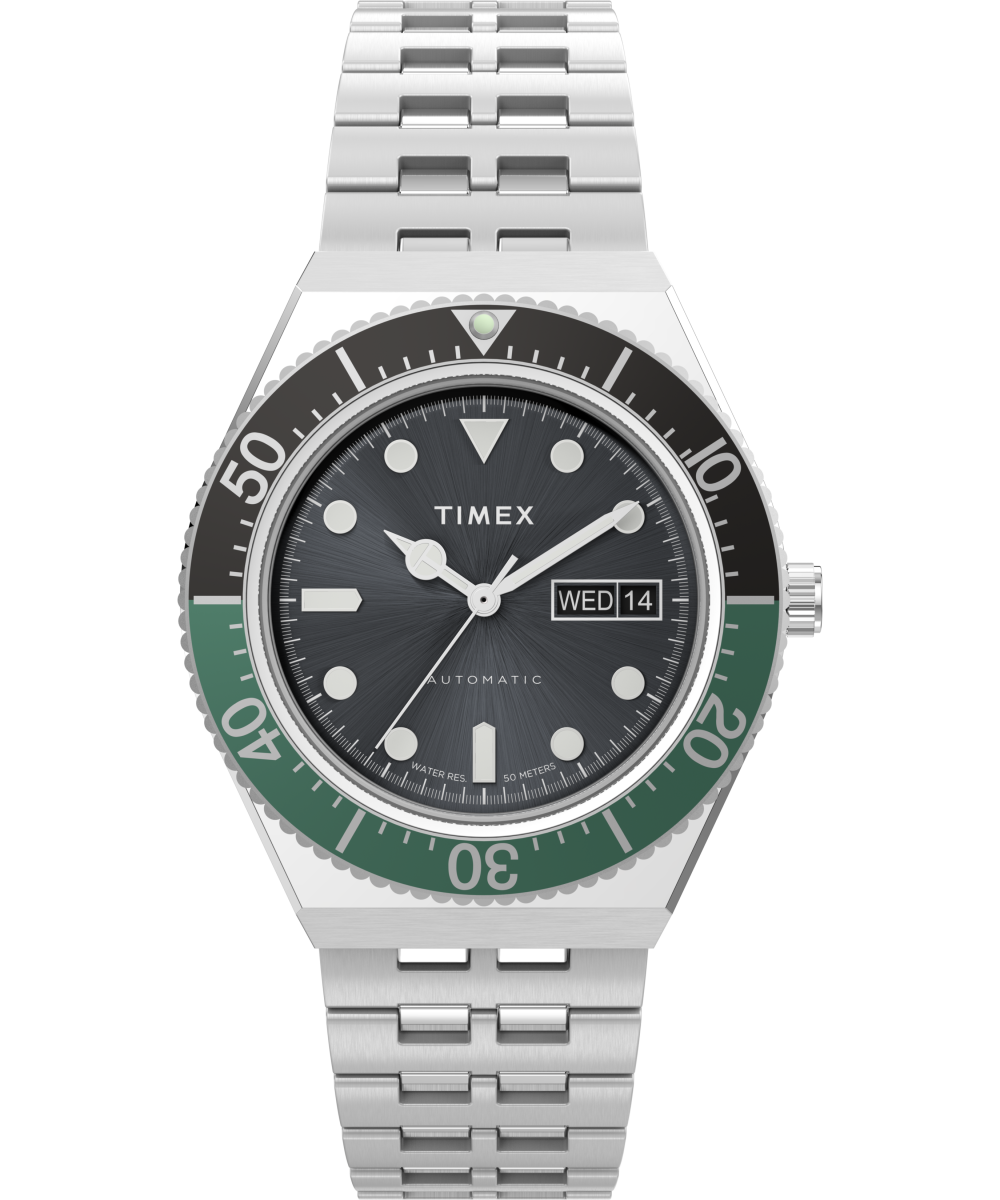 Timex 36 mm Timex X BCRF Q 3-Hand Expansion Fit Bracelet Watch | Zappos.com