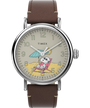 TW2V61200VQ Timex Standard x Peanuts Featuring Snoopy at the Beach 40mm Leather Strap Watch primary image