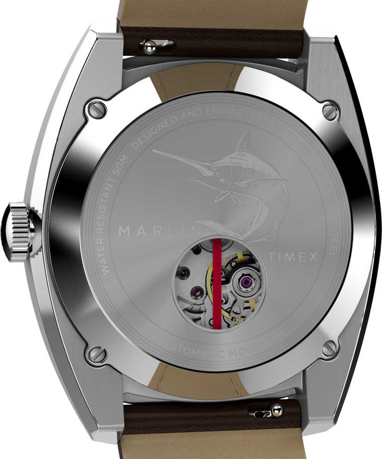 TW2V62000ZV Marlin® Sub-Dial Automatic 39mm Leather Strap Watch caseback image