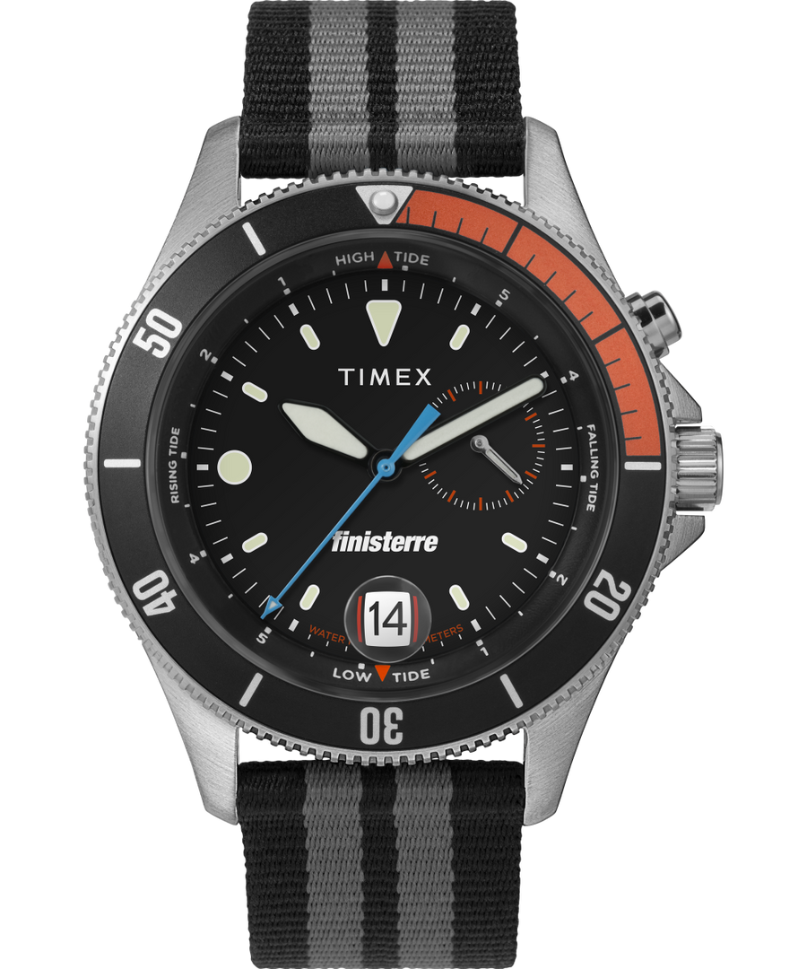 TW2V62500JR Timex x Finisterre 41mm Fabric Strap Watch in Black primary image