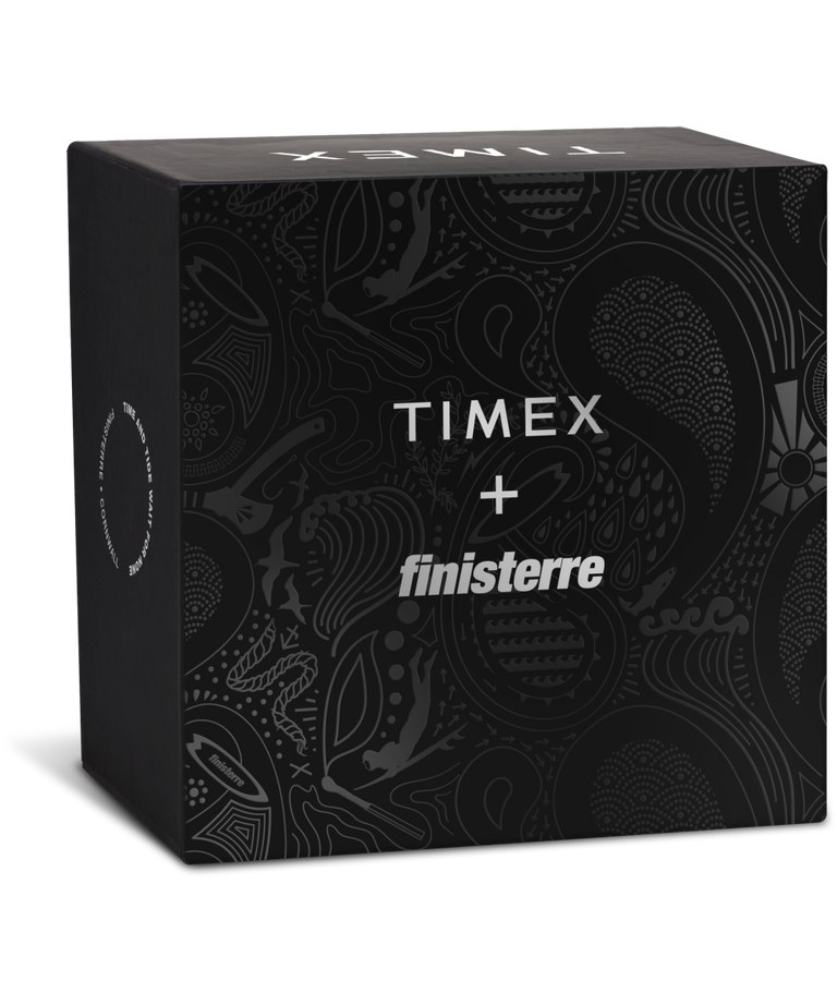 TW2V62500JR Timex x Finisterre 41mm Fabric Strap Watch in Black lifestyle image