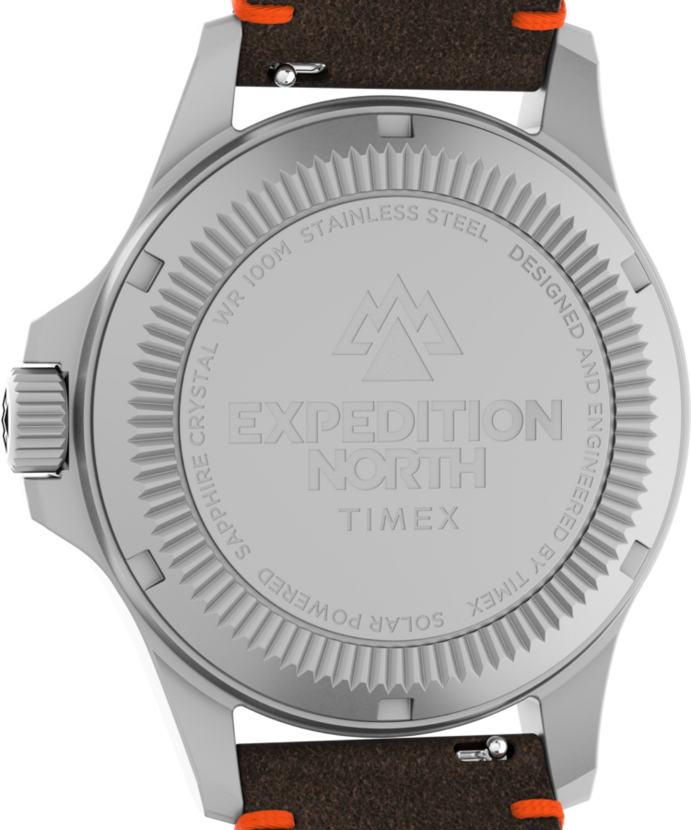 Expedition North® Field Solar 41mm Eco-Friendly Leather Strap Watch