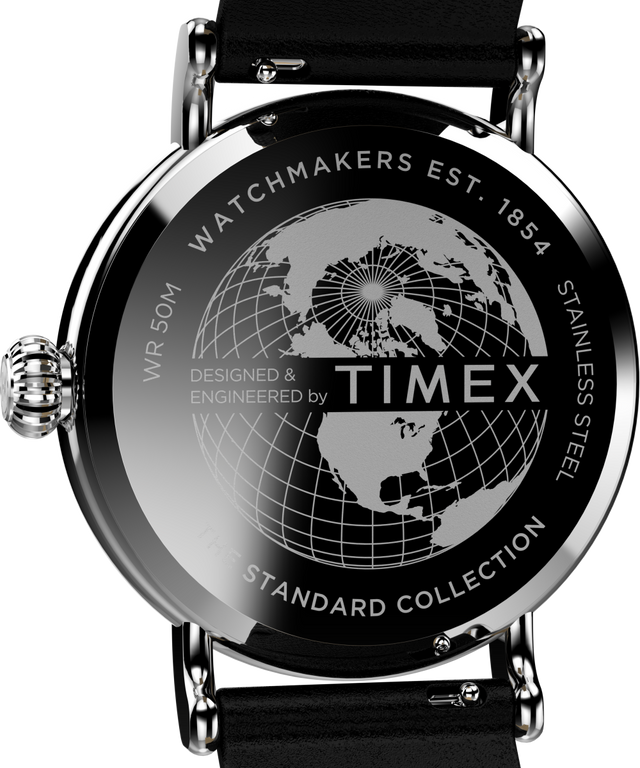 TW2V67500VQ Timex Standard Dia de los Muertos 40mm Leather Strap Watch caseback image