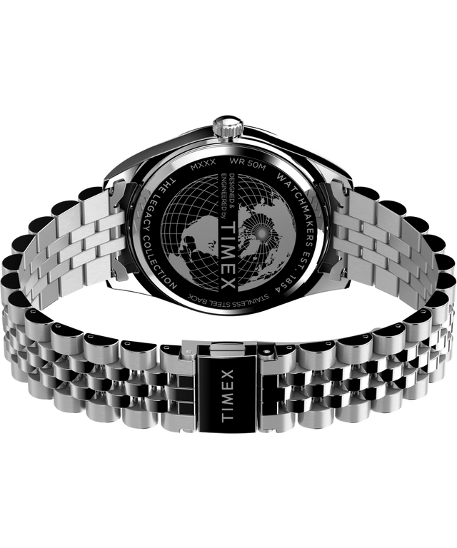 TW2V67800VQ Legacy Day and Date 41mm Stainless Steel Bracelet Watch back (with strap) image