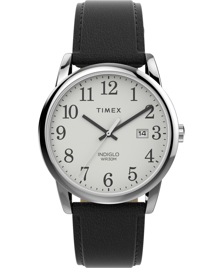 Timex Men's Indiglo CR2016 Cell WR 30M Stainless Steel Back Leather Watch  Band