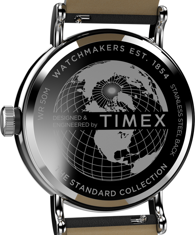 TW2V71400VQ Timex Standard Sub-Second 40mm Apple Skin Leather Strap Watch caseback image
