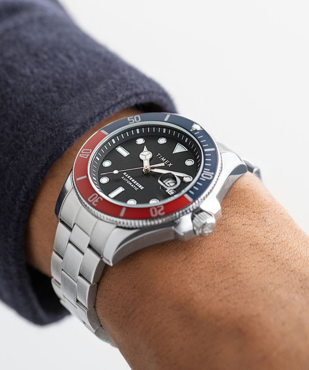 Vintage Timex Water Resistant Men Watch Stainless Steel New Bracelet Keeps  Time | eBay