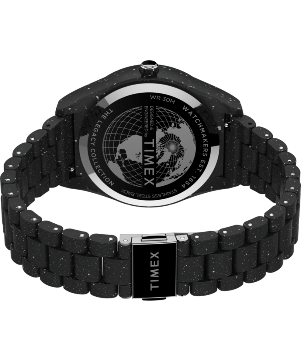 TW2V77000JR Legacy Ocean 42mm Recycled Plastic Bracelet Watch back (with strap) image