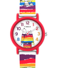 TW2V77700JT Timex X Peanuts Rainbow Paint 36mm Silicone Strap Watch primary image
