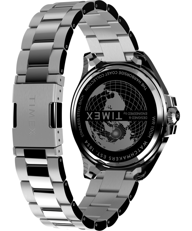 TW2V91900 Harborside Coast 43mm Stainless Steel Bracelet Watch Caseback with Attachment Image
