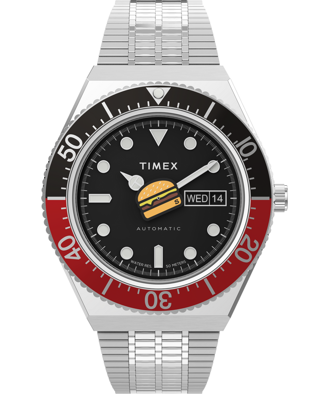 TW2W22900 Timex M79 Automatic x seconde/seconde/ 40mm Stainless Steel Bracelet Watch Primary Image