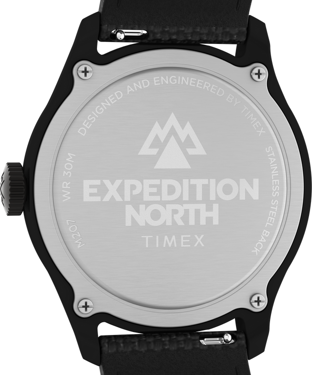 TW2W23700 Expedition North® Traprock 43mm Eco-Friendly Fabric Strap Watch Caseback Image