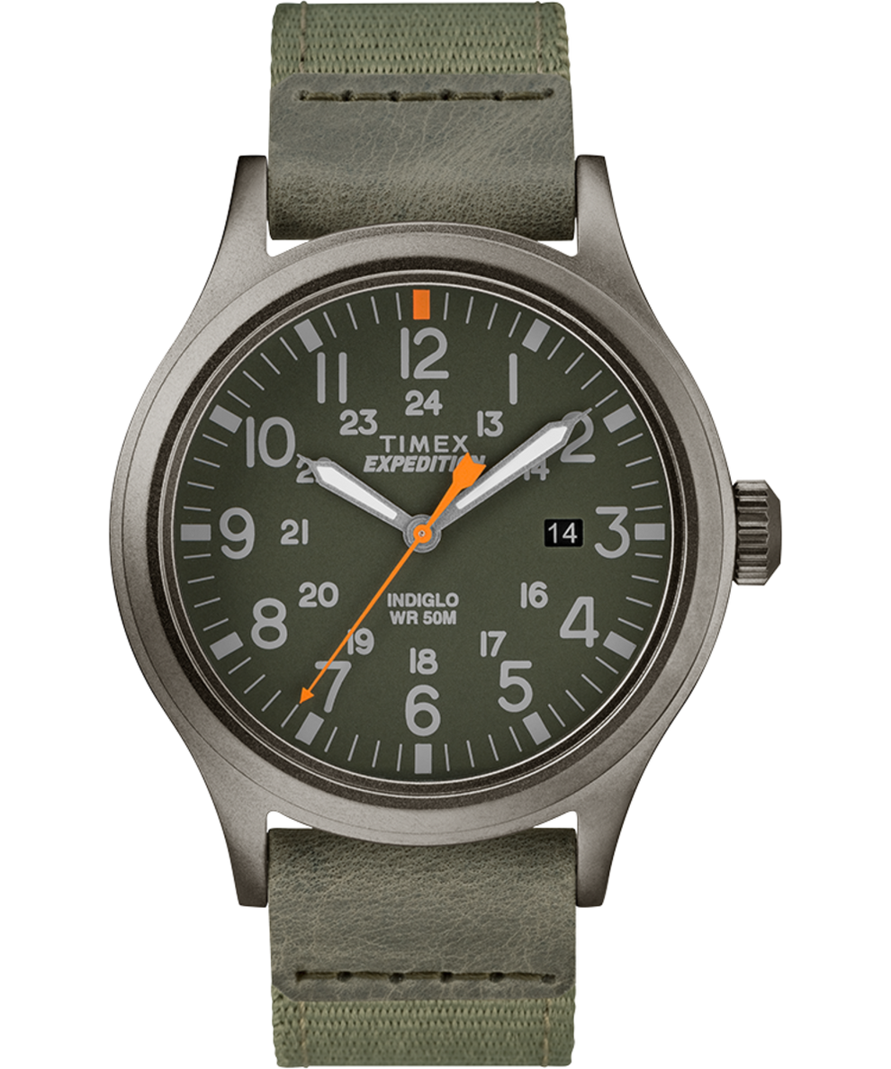 TW4B14000JT Expedition Scout 40mm Fabric Strap Watch in Green primary image