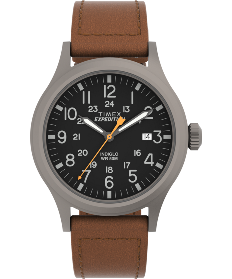 TW4B260009J Expedition Scout 40mm Leather Strap Watch in Brown primary image