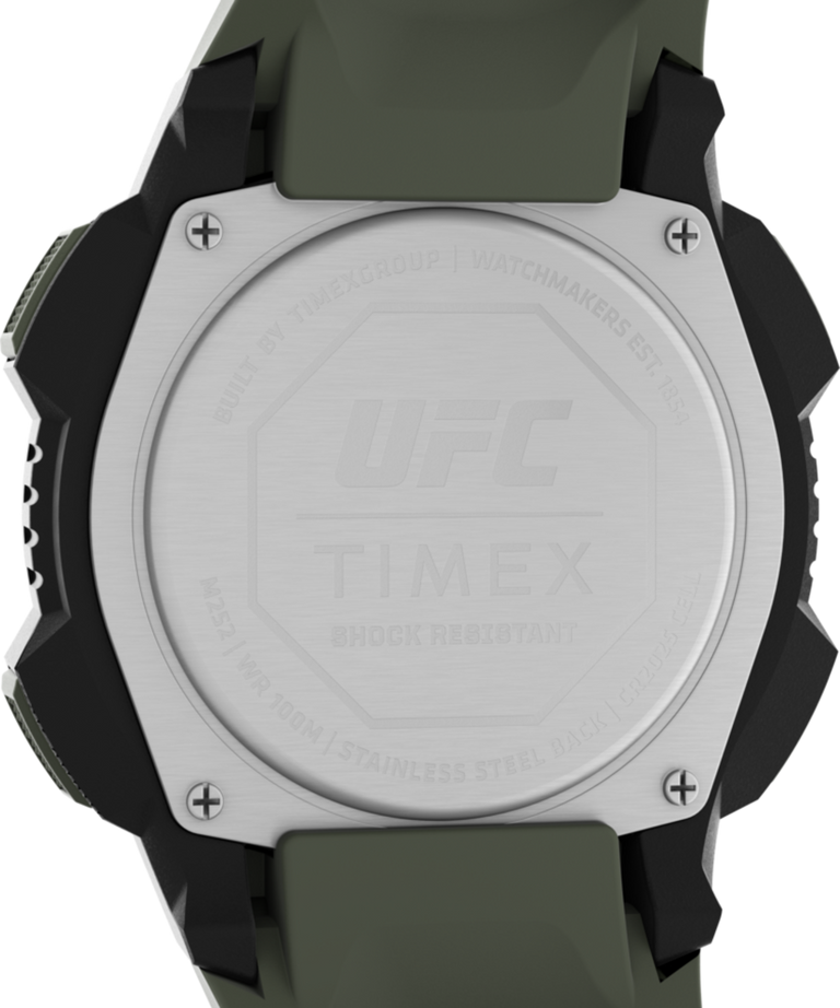 TW4B27500JR Timex UFC Core Shock 45mm Resin Strap Watch in Camo caseback image