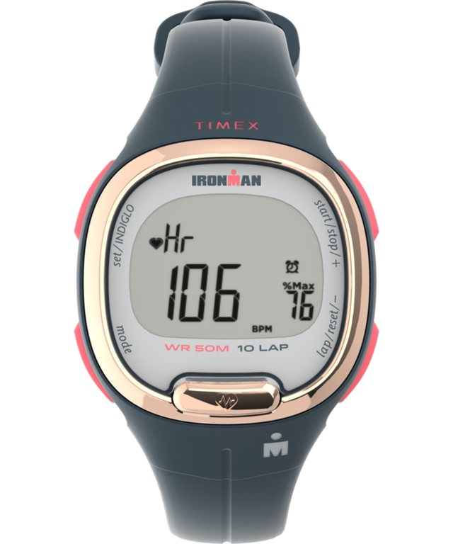 TW5M48200JT Timex Ironman HeartFIT™ Transit+ 33mm Resin Strap Activity and Heart Rate Watch primary image