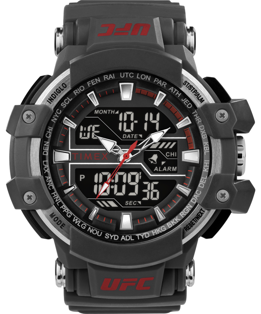 TW5M51900JR Timex UFC Combat 53mm Resin Strap Watch in Gray primary image