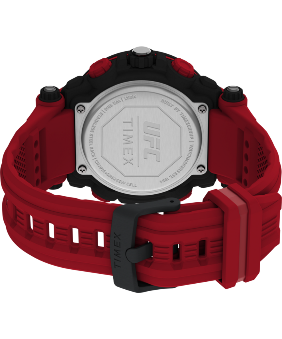 TW5M53000JR Timex UFC Impact 50mm Resin Strap Watch in Red back (with strap) image