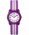 TW7C061009J TIMEX TIME MACHINES® 29mm Purple Stripe Elastic Fabric Kids Watch primary image