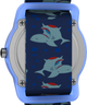 TW7C135009J TIMEX TIME MACHINES® 29mm Blue Shark Elastic Fabric Kids Watch caseback image