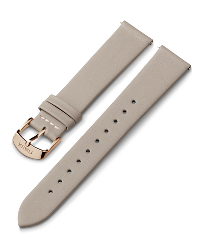 20mm Leather Strap in Gray
