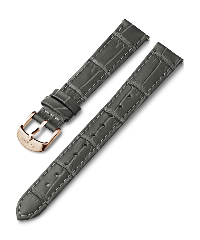 16mm Leather Strap in Gray