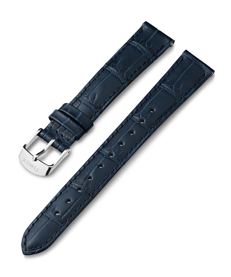 16mm Leather Strap in Blue