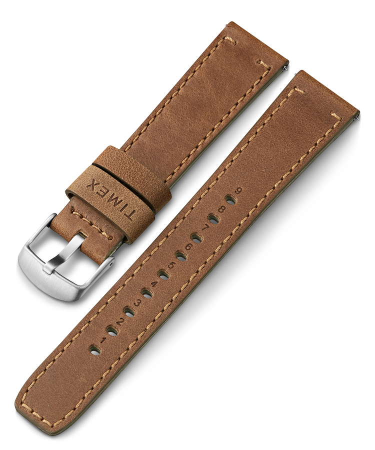 20mm Quick Release Leather Strap in Tan