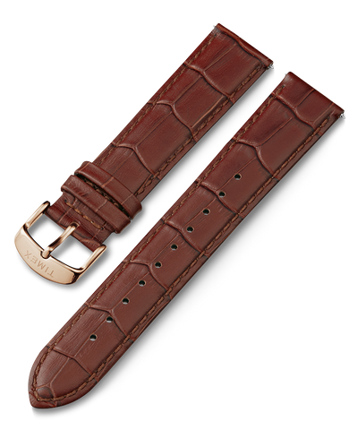 20mm Quick Release Leather Strap in Brown