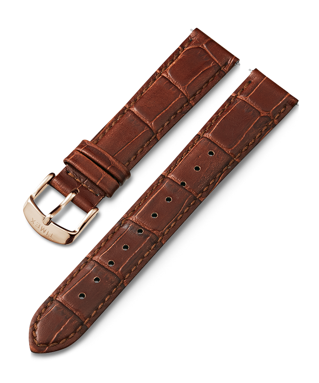 18mm Quick Release Leather Strap in Brown
