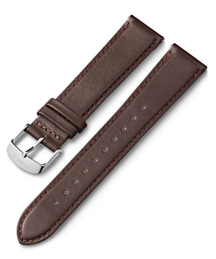 20mm Quick Release Leather Strap in Brown