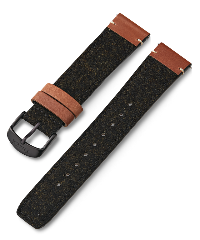 20mm Fabric Strap with Leather Accents