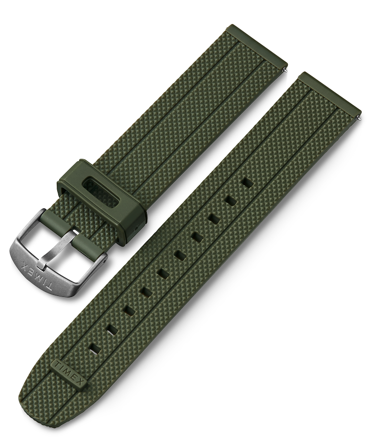 20mm Quick Release Silicone Strap in Green
