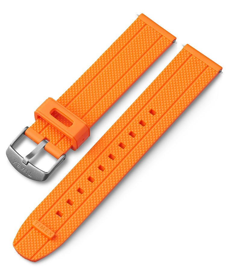 20mm Quick Release Silicone Strap in Orange